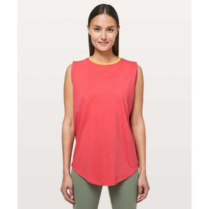 Lululemon Brunswick Muscle Tank Top Coral Honey Lemon